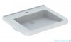 Geberit Selnova Comfort Square Umywalka bez barier z otworem na baterię, bez przelewu 65x55cm 500.789.01.7